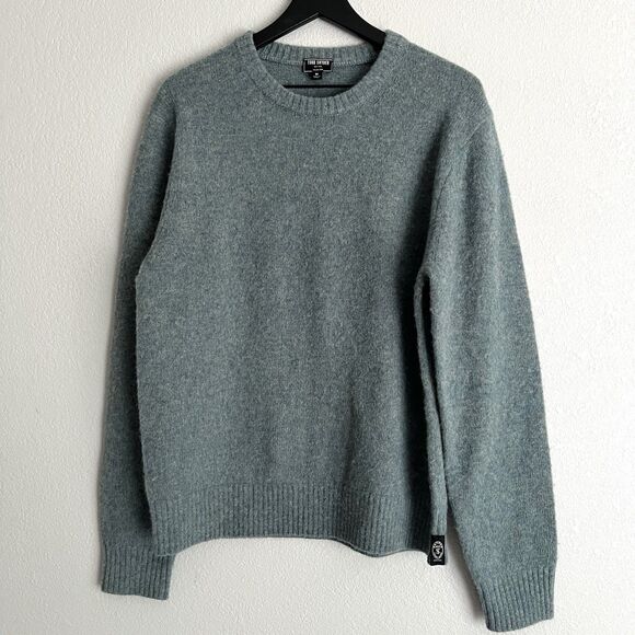 Todd Snyder Men’s Wool Italian Yarn Crew Sweater Size M Bluish Grey - Picture 1 of 8